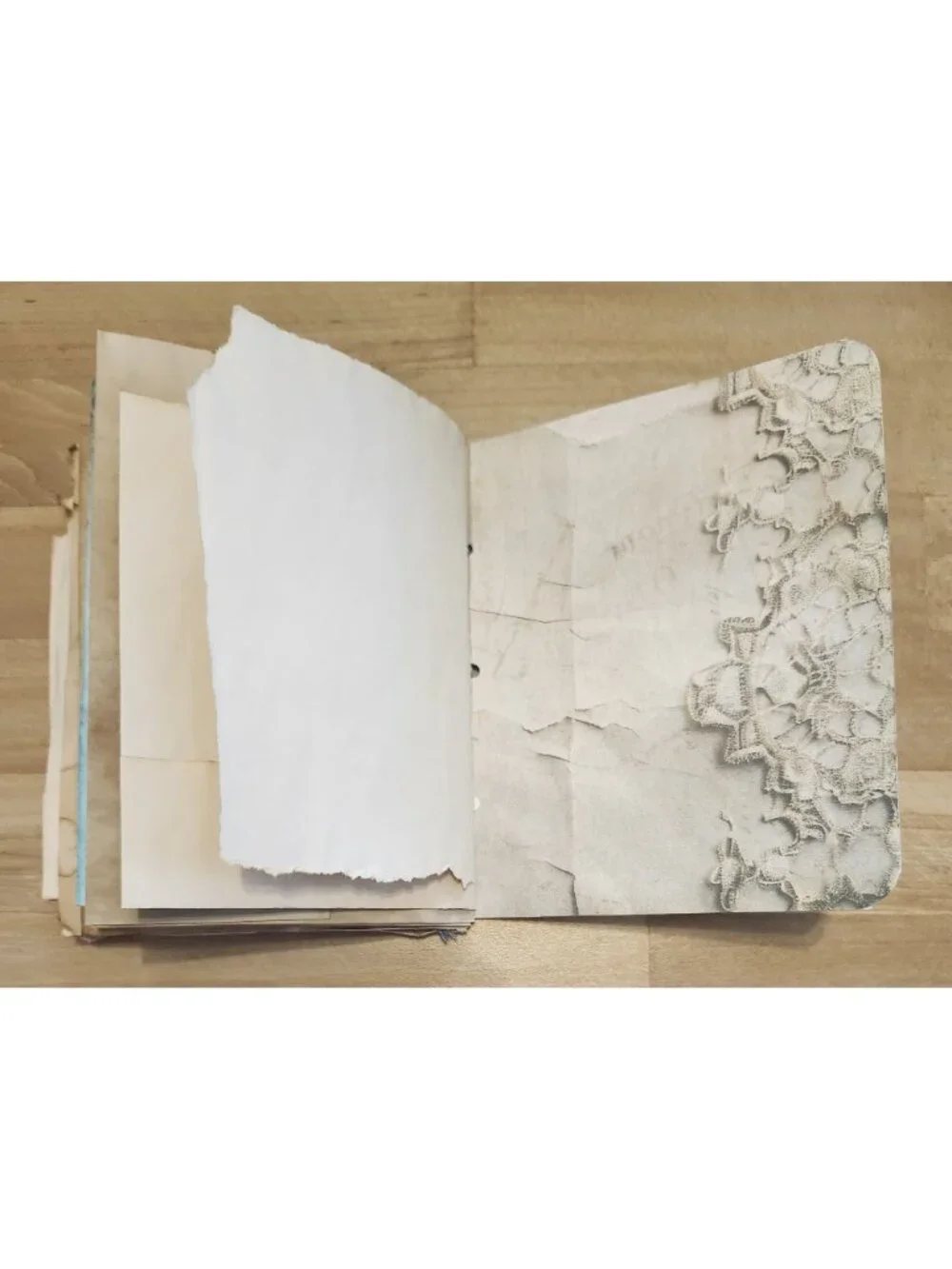 Junk Journal Made with Coffee Dyed Paper Handmade 64 pages